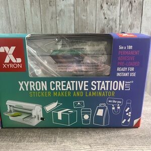 Xyron Creative Station Lite Sticker Maker and Laminator and Supplies New
